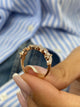 Diamond Half Eternity Band 1.41 Carat Rose Gold 14K