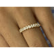 Diamond Stackable Ring 0.52 Carat Yellow Gold 14K