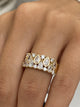 Diamond Band Ring 1.5 ct Yellow Gold