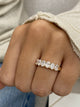 Diamond Band Ring 1.1 ct Yellow Gold