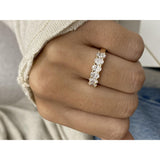 Diamond Stackable Ring 1.14 Carat Yellow Gold 14K