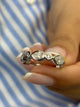Diamond Half Eternity Band 0.79 Carat White Gold 14K