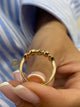 Diamond 5 Stones Ring 1.18 Carat Yellow Gold 14K