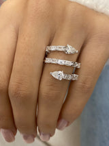 Diamond Band Ring 2.4 ct White Gold