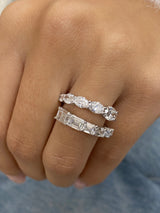 Diamond Band Ring 3.5 ct White Gold
