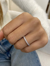 Diamond Half Eternity Ring 0.31 Carat White Gold 14K