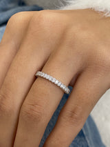 Diamond Band Ring 0.2 ct White Gold