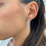 Diamond Drop Earrings 2.1 ct White Gold
