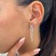 Diamond Drop Earrings 2.1 ct White Gold