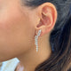 Diamond Drop Earrings 2.1 ct White Gold