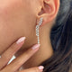 Diamond Drop Earrings 2.1 ct White Gold