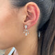 Diamond Chandelier Earrings 2.2 ct White Gold