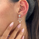 Diamond Chandelier Earrings 2.2 ct White Gold