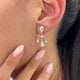 Diamond Chandelier Earrings 2.2 ct White Gold