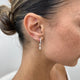 Diamond Dangle Earrings 0.6 ct White Gold