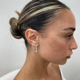 Diamond Dangle Earrings 0.6 ct White Gold