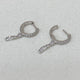 Diamond Dangle Earrings 0.6 ct White Gold