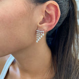 Diamond Chandelier Earrings 2.2 ct White Gold