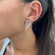 Diamond Chandelier Earrings 2.2 ct White Gold