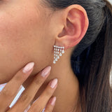 Diamond Chandelier Earrings 2.2 ct White Gold