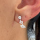 Diamond Stud Earrings 1.2 ct White Gold
