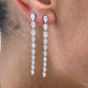 Diamond Drop Earrings 4.2 ct White Gold