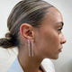 Diamond Drop Earrings 4.2 ct White Gold