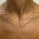 Diamond Chain Necklace 1.9 ct White Gold