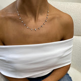 Diamond Chain Necklace 1.9 ct White Gold