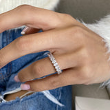 Diamond Eternity Ring 2.74 Carat White Gold 14K