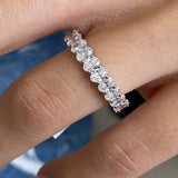 Diamond Eternity Ring 2.74 Carat White Gold 14K