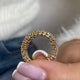 Diamond Eternity Ring 4.06 Carat Yellow Gold 14K