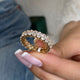 Diamond Eternity Ring 4.06 Carat Yellow Gold 14K