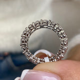 Diamond Eternity Ring 6.31 Carat White Gold 14K