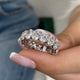 Diamond Eternity Ring 6.31 Carat White Gold 14K