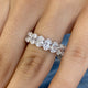 Diamond Eternity Ring 5 ct White Gold
