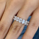 Diamond Eternity Ring 5.63 Carat White Gold 14K
