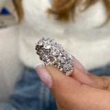 Diamond Eternity Ring 8.58 Carat White Gold 14K