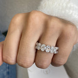 Diamond Eternity Ring 8.58 Carat White Gold 14K