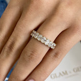 Diamond Eternity Ring 3.8 ct Yellow Gold
