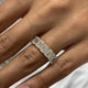 Diamond Band Ring 3.8 ct Yellow Gold