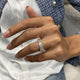 Diamond Half Eternity Ring 3.91 Carat Yellow Gold 14K