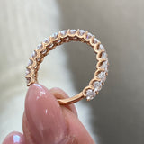 Diamond Eternity Ring 1.73 Carat Rose Gold 14K