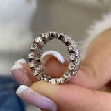 Diamond Eternity Ring 3.78 Carat White Gold 14K