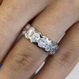 Diamond Eternity Ring 3.7 ct White Gold