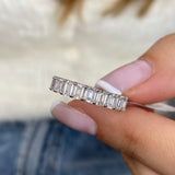 Diamond Eternity Ring 4.06 Carat White Gold 14K