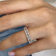 Diamond Eternity Ring 4.06 Carat White Gold 14K