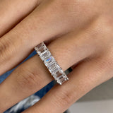 Diamond Eternity Ring 8.25 Carat White Gold 14K