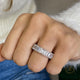 Diamond Eternity Ring 8.25 Carat White Gold 14K