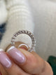 Diamond Eternity Ring 4.86 Carat White Gold 14K